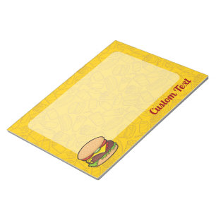 Bloc De Notas Cheeseburger Notepad