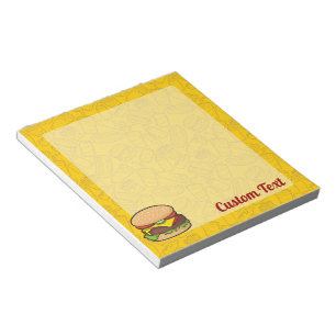 Bloc De Notas Cheeseburger Notepad