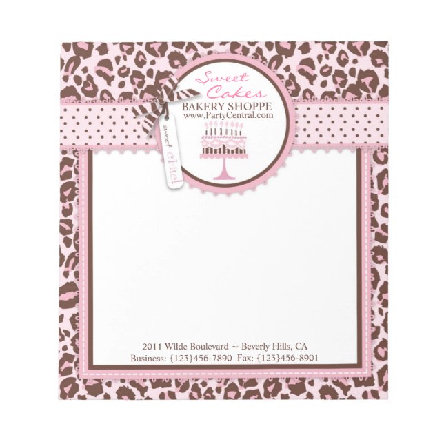 Bloc De Notas Cheetah Chica Business Mini Notepad (Frente)