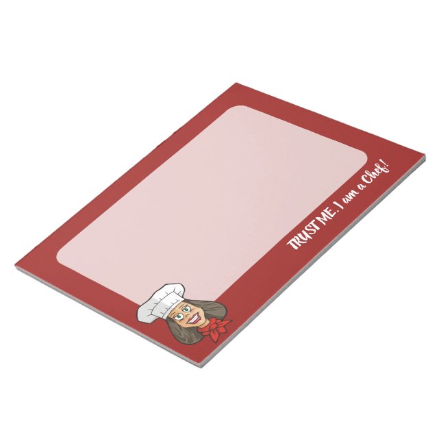 Bloc De Notas Chef femenino (Lado Derecho)