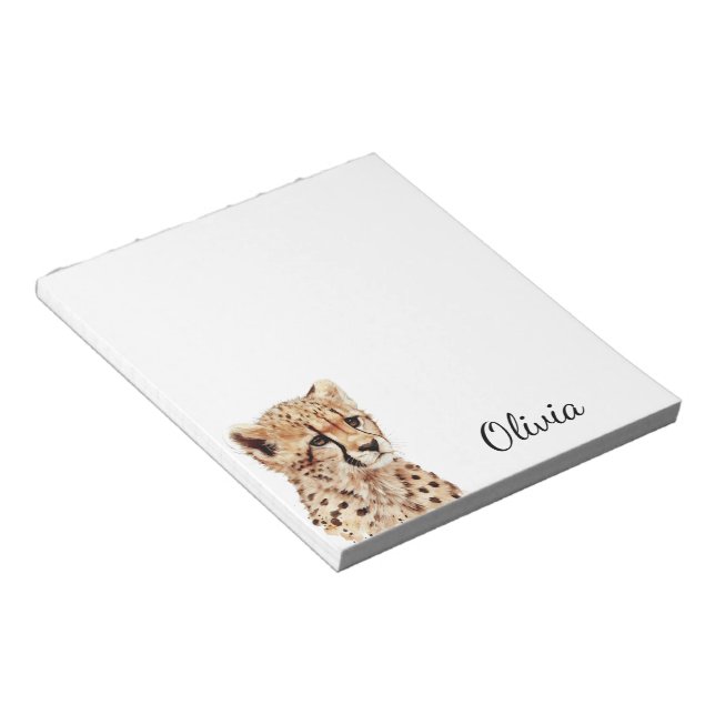 Bloc De Notas Chetah Face personalizado (Lado Derecho)
