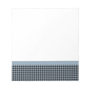 Bloc De Notas Chevron Checks pizarra y negro