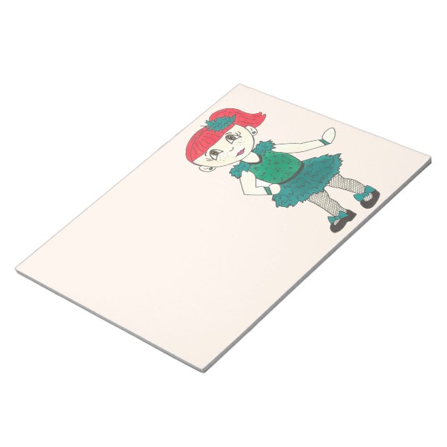 Bloc De Notas Chica de baile Tap Maestra de danza regalo recital (Lado Derecho)