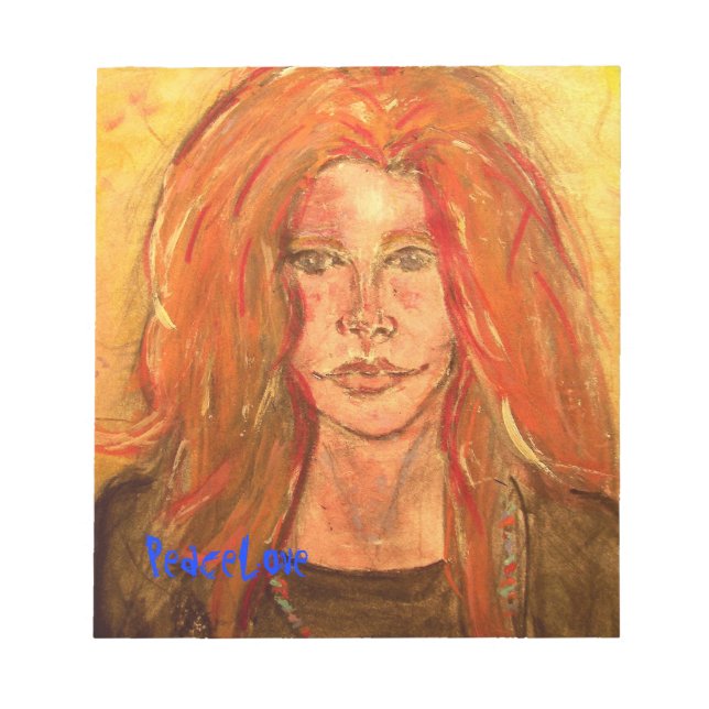 Bloc De Notas chica hippie PazAmor (Frente)