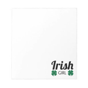 Bloc De Notas Chica irlandés