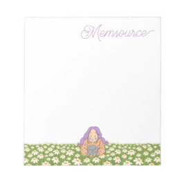 Bloc De Notas Chica lindo Bonito personalizada de Daisy Greenery