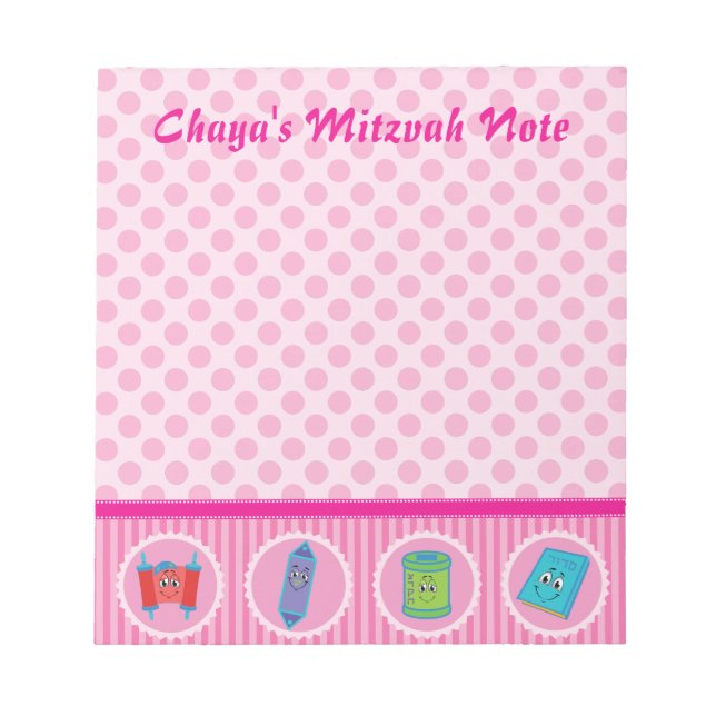 Bloc De Notas Chica Mitzvah Note Pad (Frente)