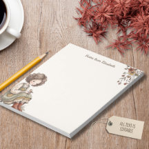 Chica Otoñal del Bosque Vintage Cottagecore Libro 