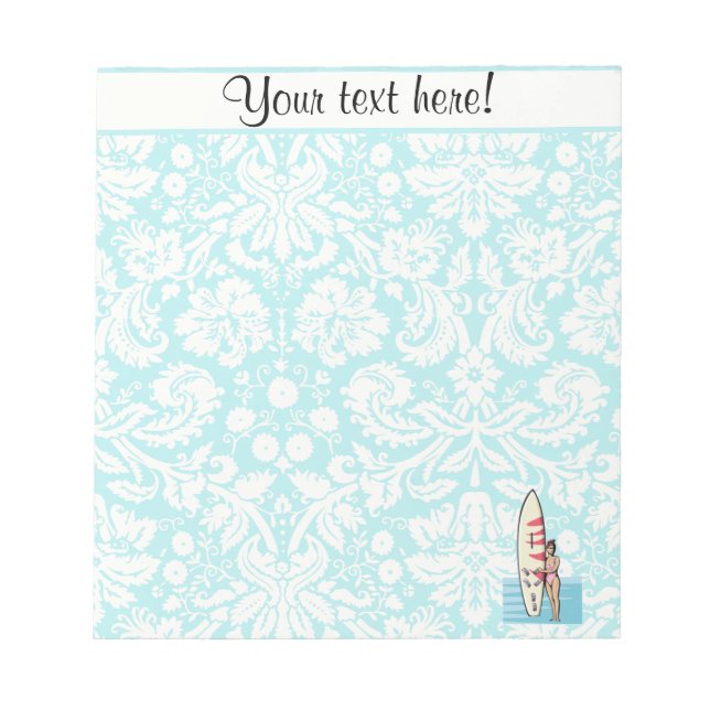 Bloc De Notas Chica surfista (Frente)