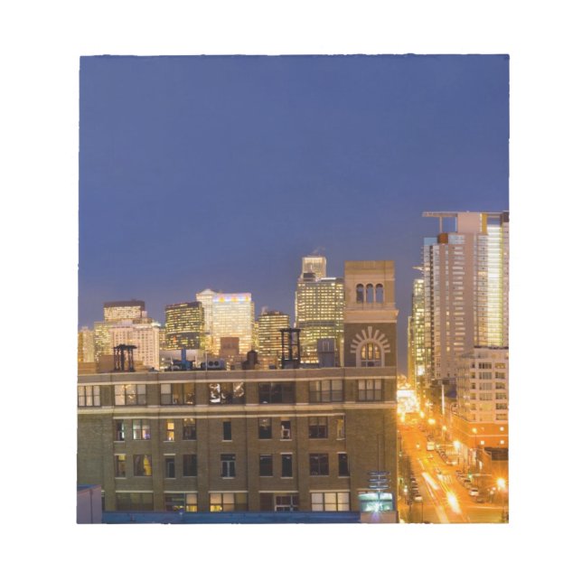 Bloc De Notas Chicago, Illinois, imagen en el horizonte de West  (Frente)