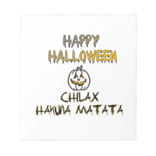 Bloc De Notas Chill and Relax Happy Halloween Collection