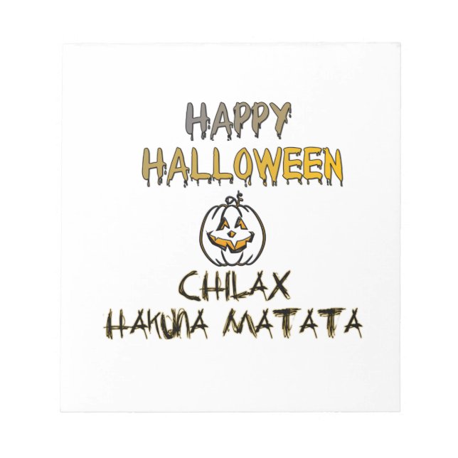 Bloc De Notas Chill and Relax Happy Halloween Collection (Frente)