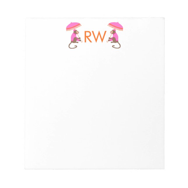 Bloc De Notas Chinoiserie Monkey Note Pad (Frente)