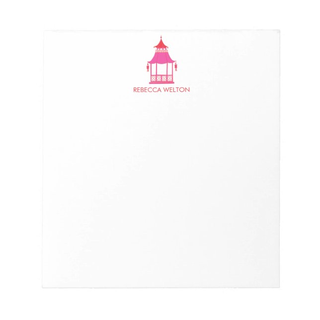 Bloc De Notas Chinoiserie Pagoda Note Pad (Frente)