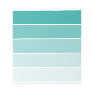 Bloc De Notas Chip de pintura azul turquesa