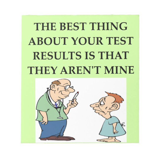 Bloc De Notas chiste médica (Frente)