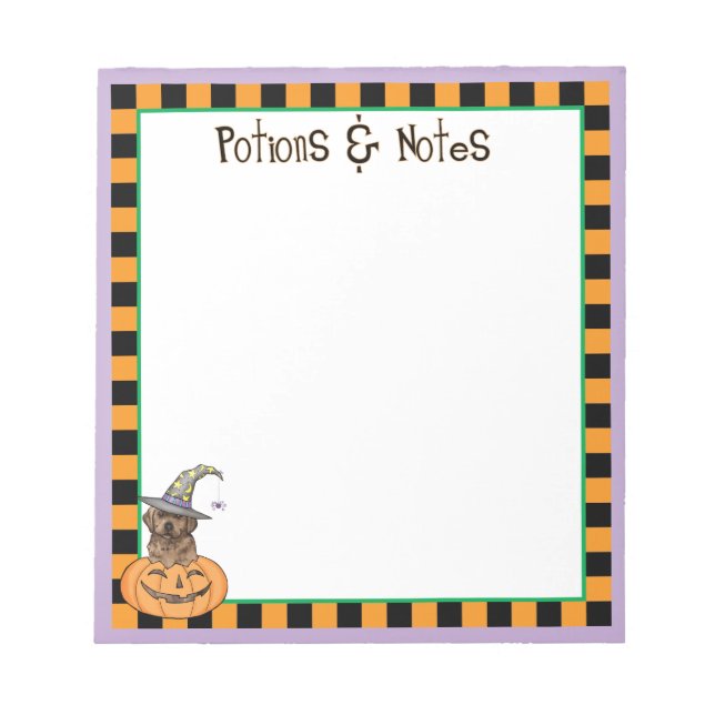 Bloc De Notas Chocolate Lab Witch (Frente)