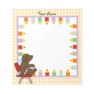 Bloc De Notas Chocolate Labrador Student 1