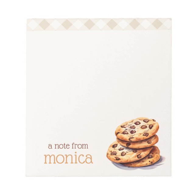 Bloc De Notas Chocolate personalizado Cookie Lover (Frente)