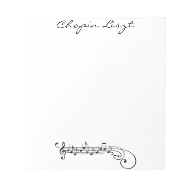 Bloc De Notas Chopin Liszt (Frente)