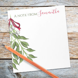 Bloc De Notas Christmas Botanical Elegant Holiday Merry Custom