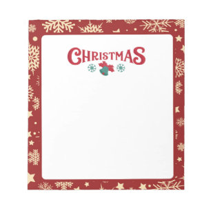 Bloc De Notas Christmas notepad paper