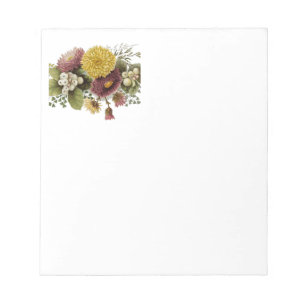Bloc De Notas Chrysanthemum Mamá de flores Bouquet