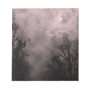 Bloc De Notas Cielo rojo ensordecedor con Ravens