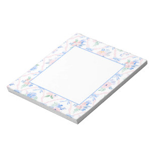 Bloc De Notas Cinta Floral Preppy Bows Grandmillennial