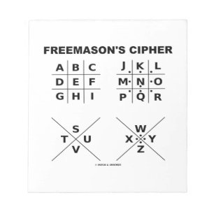 Bloc De Notas Cipher de Freemason (criptografía)