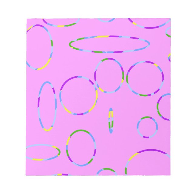 Bloc De Notas Círculos rosados (Frente)