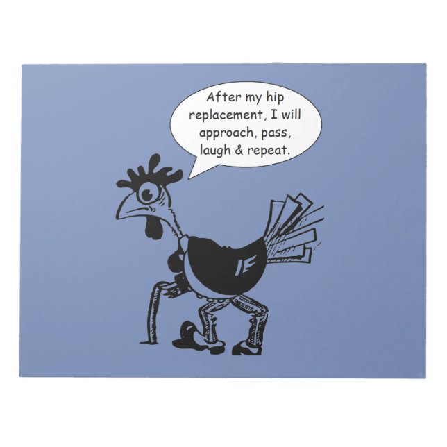 Bloc De Notas Cirugía de reemplazo de cadera - Cita divertida (Frente)