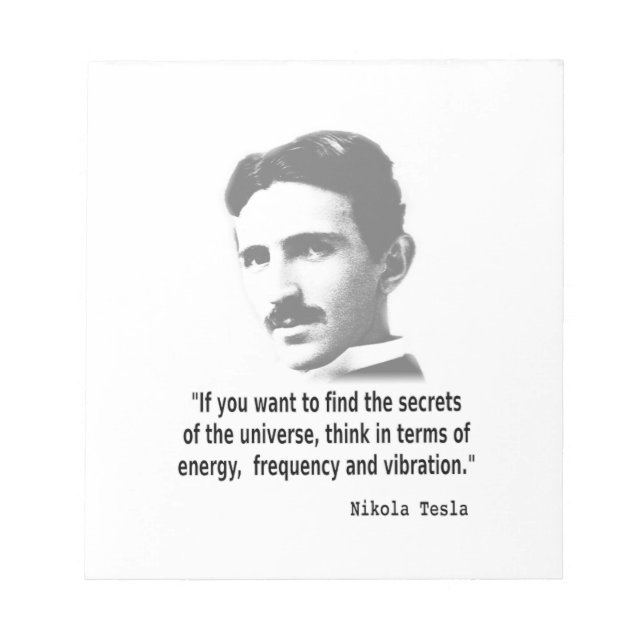 Bloc De Notas Cita De Nikola Tesla (Frente)