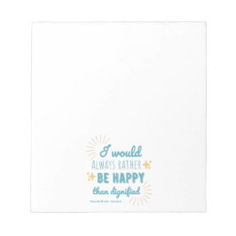 Bloc De Notas Cita Jane Eyre I - Edición Azul