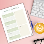 Bloc De Notas Cita semanal de bloque de tiempo diario del planif<br><div class="desc">Este panel de notas desgarrador le ayudará a organizar cada día con prioridades máximas,  bloque de tiempo diario para programar más espacio para hacer listas y notas.</div>