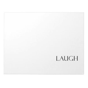 Bloc De Notas Citas de Laudo Inspiradoras de la cita de la risa