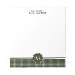 Bloc De Notas Clan Douglas Weathered Tartan Monogram