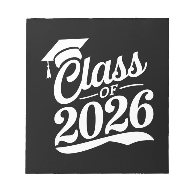 Bloc De Notas Clase De Graduación Orgullosa De 2026 (Frente)