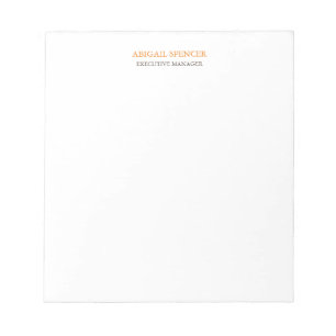 Bloc De Notas Clásica Simple Clean Profesional