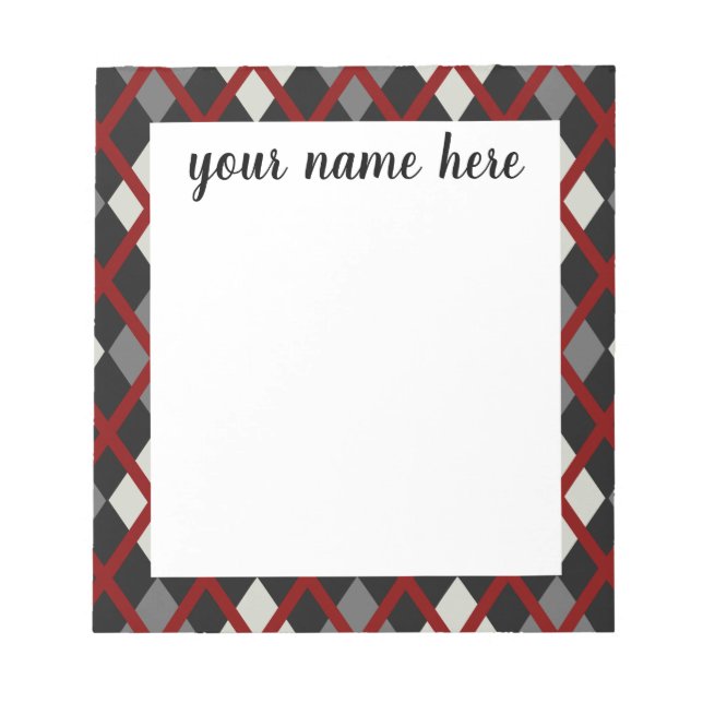 Bloc de notas clásico personalizado (Frente)