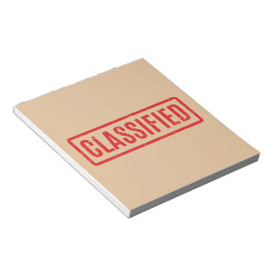 Bloc de notas clasificado estampado