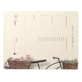 Bloc De Notas Classic cute Pastel purple and black Daily Planner