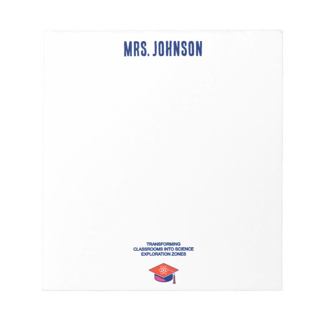 Bloc De Notas Classrooms As Science Exploration Zones Teacher (Frente)