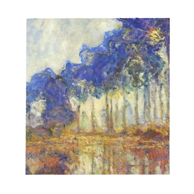Bloc De Notas Claude Monet - Los Poplares En El Otoño (Frente)