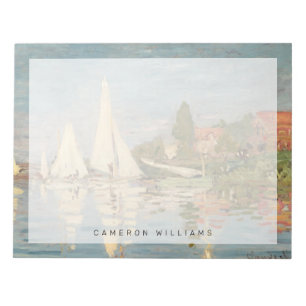 Bloc De Notas Claude Monet Regatta at Argenteuil, c.1872