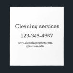 Bloc De Notas Cleaning services add number website email address<br><div class="desc">DESIGN</div>