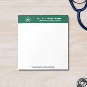 Bloc De Notas Clínica Médica de Atención Sanitaria Green Profesi