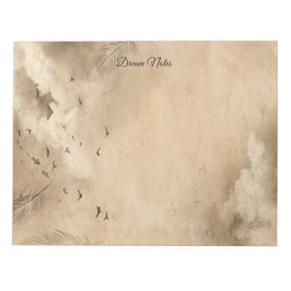 Bloc De Notas Clouds Birds Feathers Pastel Sky Collage