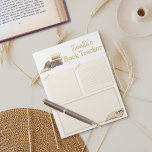Bloc De Notas Club de libros de seguimiento para niños que leen<br><div class="desc">¡Controla sin esfuerzo la próxima aventura literaria de tu hijo con nuestro adorable Bloc de notas del Rastreador de Libros para Niños! Este bloc de notas, con un perro dormido rodeado de libros en colores neutros, facilita la creación de una libreta de listas de lectura para los niños. Este bloc...</div>