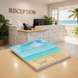 Bloc De Notas Coastal Vacation Property Receipt Pad
